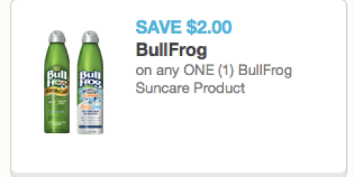 High Value $2/1 BullFrog Suncare Product Coupon (Available again) = Possibly FREE at Dollar Tree
