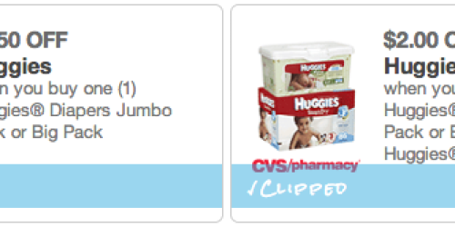 CVS: 2 NEW Huggies Store Coupons = *HOT* Deals on Diapers and Wipes (Starting 4/6!)