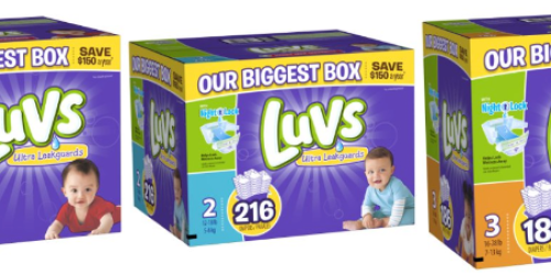 Amazon: Luvs Ultra Leakguards Size 1 Diapers as Low as 10¢ Each Shipped (+ Nice Deal on Bigger Sizes!)