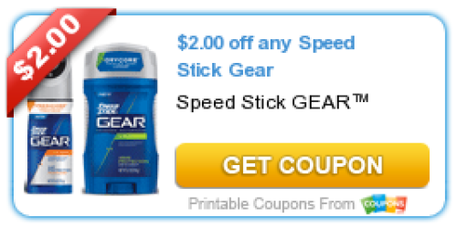 $2/1 Speed Stick GEAR Coupon Still Available = Only $0.50 Each at CVS (Starting 4/20 – Print NOW!)