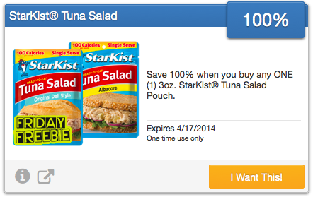 SavingStar Free Tuna Salad Hip2Save