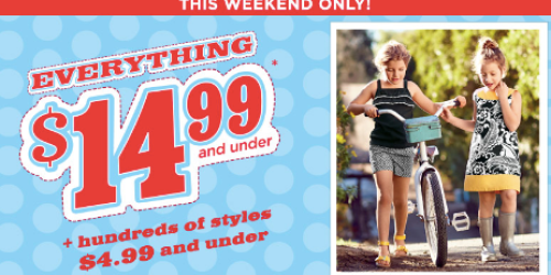 Gymboree: $14.99 AND Under Sale…