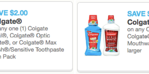 Two High Value $2/1 Colgate Coupons = Nice Deals at Walgreens, Rite Aid & CVS