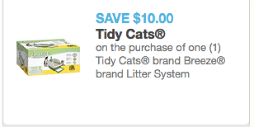 High Value $10/1 Purina Tidy Cats Breeze Litter System Coupon