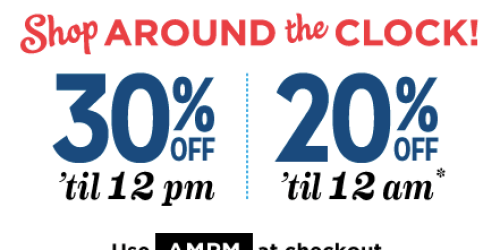 OldNavy.com: Extra 20-30% Off Today Only