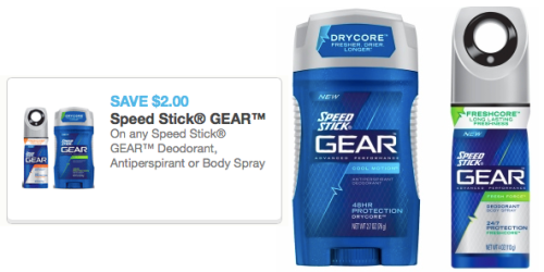 $2/1 Speed Stick GEAR Coupon Reset?! = Only $0.50 Each at CVS (Starting 4/20!)