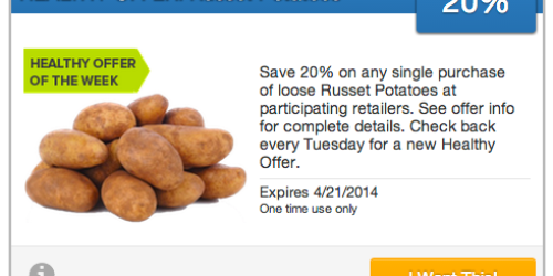 Saving Star: Score 20% Back on Your Potatoes Purchase