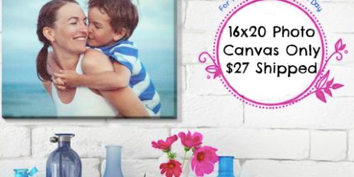 Easy Canvas Prints: 16×20 Photo Canvas $27 Shipped (Ends Today)