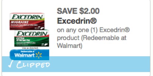 High Value $2/1 ANY Excedrin Product Coupon