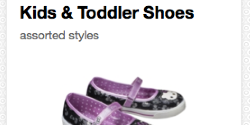 Target: New 25% Off Kids & Toddler Shoes Cartwheel Savings Offer (+ Stackable Mobile Coupon)