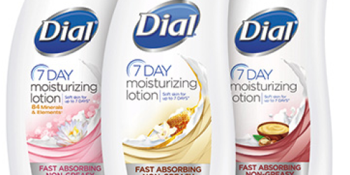 FREE 7 Day Dial Moisturizing Lotion Sample