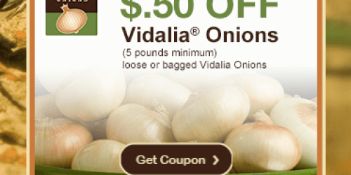 Rare $0.50/1 Loose or Bagged Vidalia Onions Coupon