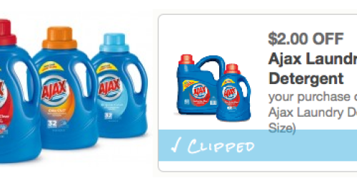 *HOT* $2/1 Ajax Laundry Detergent Coupon (New Link!) = Only $0.50 Per 39-Load Bottle at Walmart