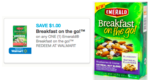 New $1/1 Emerald Breakfast on the go! Coupon = Only $1.68 at Walmart