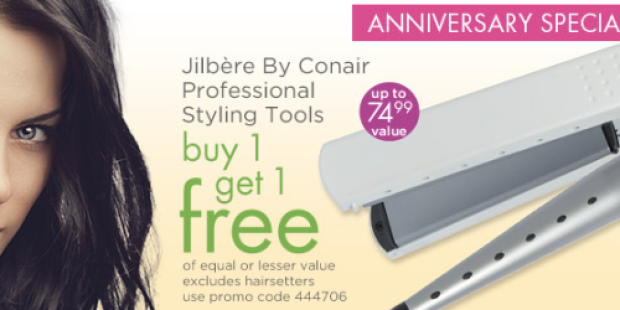 Sally Beauty: Buy 1 Get 1 Free Jilbere by Conair Professional Styling Tools (Up to $74.99 Value) + Extra 50% Off Nails & Makeup Red Tag Clearance