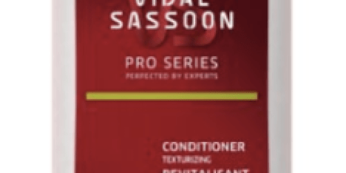 Amazon: Large Bottle of Vidal Sassoon Texturizing Conditioner Only $0.24 (Ships With $25 Order)