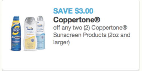 New $3/2 Coppertone Sunscreen Products Coupon