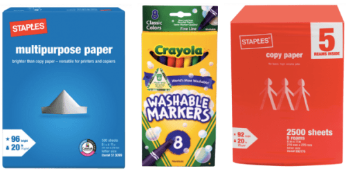 Staples Deals 4/27-5/3 (Better than Free Crayola Markers, FREE Paper, Keurig Brewers Deals + More)