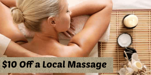 Groupon: $10 Off a Local Massage (Today Only)