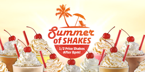 Sonic Drive-In: 1/2 Price Ice Cream Shakes After 8PM