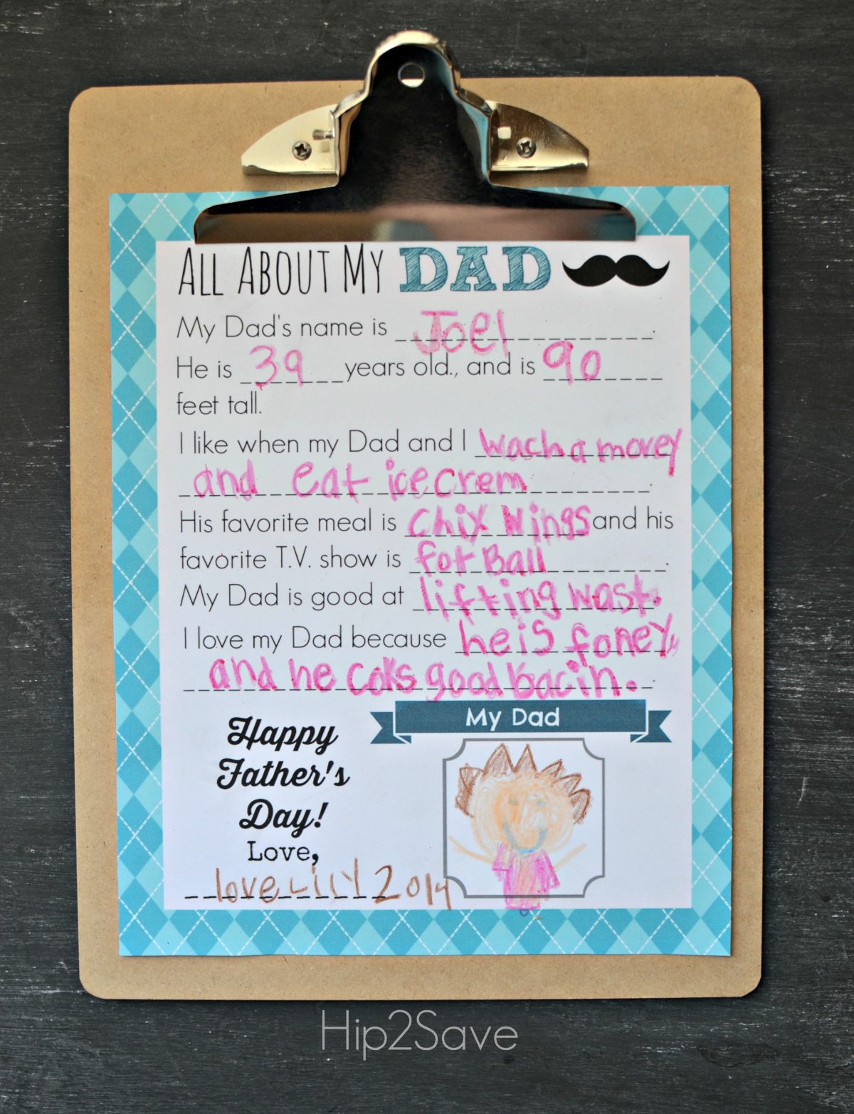 All About My Dad Free Father's Day Printable is one of Hip2Save's free father's day cards