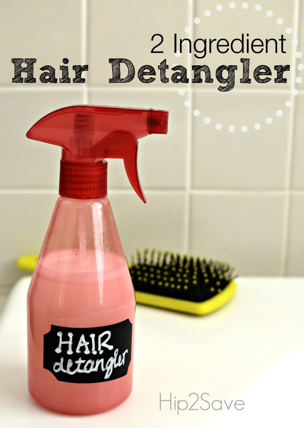 Homemade Hair Detangler Spray (Only 2 Ingredients) Hip2Save
