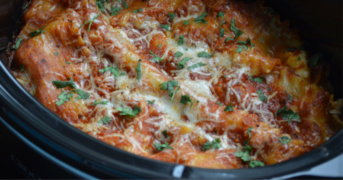 Slow Cooker Veggie Lasagna Recipe Hip2Save