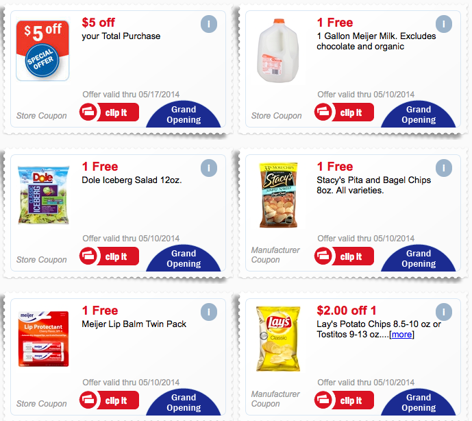 Meijer *HOT* Free Milk, Salad, Stacy's Pita Chips & More (Just Clip