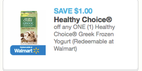 *HOT* $1/1 Healthy Choice Greek Frozen Yogurt Coupon = Possibly FREE Frozen Yogurt at Walmart