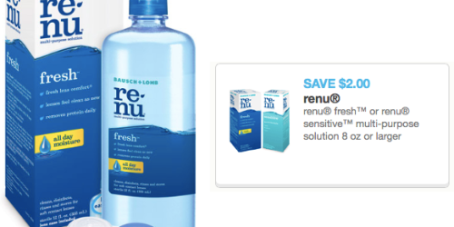 New $2/1 Renu Multi-Purpose Solution Coupon = Only $2.99 at CVS & Rite Aid (Starting 5/4)