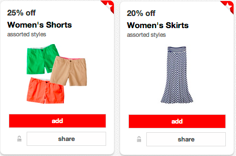 Target Cartwheel: New 25% off Women's Shorts & 20% off Women's Skirts ...