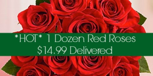 1-800Flowers.com: One Dozen Red Roses Only $14.99 Delivered (Available Again!)