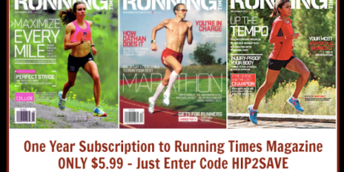 Highly Rated Running Times Magazine Subscription Only $5.99 (Regularly $39.90!) – Today Only