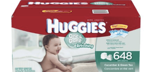 Amazon: Huggies One & Done Baby Wipes Only $10.30 Shipped – Just 1.6¢ Per Wipe