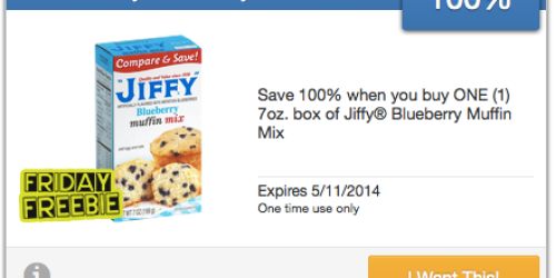 SavingStar: 100% FREE Jiffy Blueberry Muffin Mix