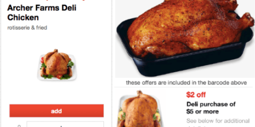 Target: 15% Off Archer Farms Deli Chicken Cartwheel Savings Offer (Valid Today Only!) + More
