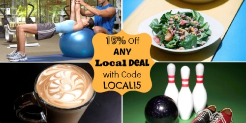 Groupon: 15% Off ANY Local Deal (Ends Tonight!)