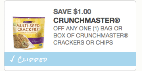 New $1/1 Bag of CrunchMaster Gluten-Free Crackers or Chips Coupon = Only $1.50 at Walmart