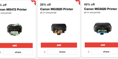 New 25-45% Off Canon Printer Target Cartwheel Offers + Temporary Price Cuts = Nice Deals (Thru 5/17)