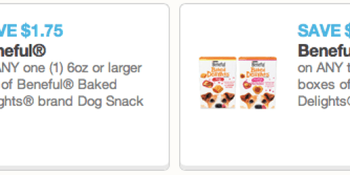 High Value $4/2 & $1.75/1 Beneful Dog Snacks Coupons = Dog Treats Only $1.33 at Target