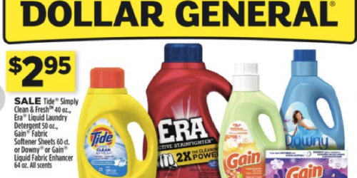 Dollar General: Tide Simply Clean & Fresh Detergent Only $1.95 (Through 6/22)