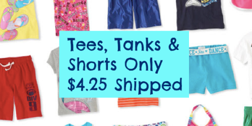 The Children’s Place: Tees, Tanks & Shorts Only $4.25 + FREE Shipping (Ends Tonight)