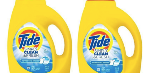 Walgreens: Tide Simply Clean & Fresh Detergent Only $1.99 (Starting 5/25 – Print Coupons Now!)