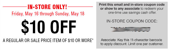 *HOT* BonTon: Possible $10 Off ANY $10 In-Store Purchase Coupon (Check ...