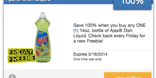 SavingStar: 100% FREE Ajax Dish Liquid