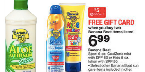 Target: Banana Boat After Sun Lotion as Low as Only 49¢ Each (After Gift Card)