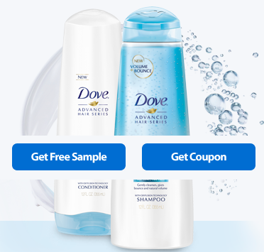 Free Dove Advanced Hair Series Shampoo & Conditioner Sample (+ $1.50 1 