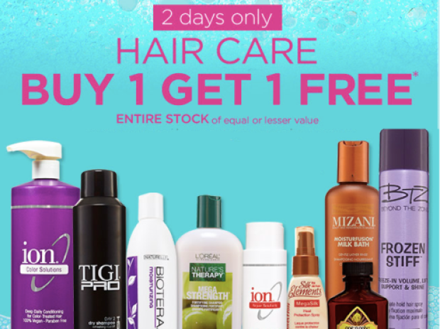 Sally Beauty Buy 1 Get 1 Free Hair Care Products 2 Days Only