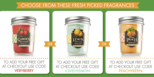 Bath & Body Works: FREE Mason Jar Candle + $1 Shipping w/ $25 Purchase – Today Only and Online Only