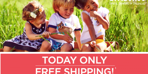 Gymboree: FREE Shipping – No Minimum (Today Only) + Everything $14.99 & Under Sale